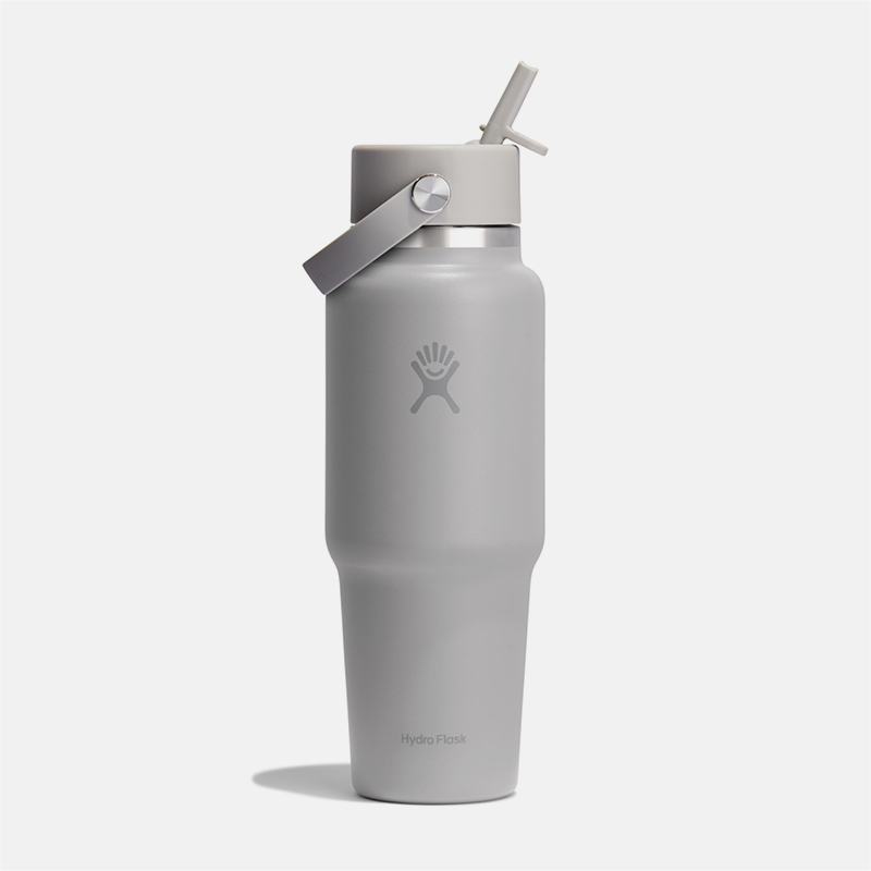 32 oz Wide Mouth Travel Bottle with Flex Straw Cap בקבוק פיה נפתחת image number null